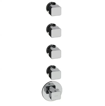 GZERO - 5 hole Recessed thermostatic shower mixer by GUGLIELMI RUBINETTERIE - view 3